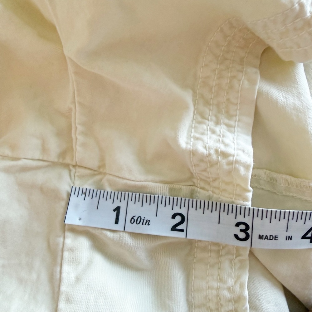 Free People Pleated Cream Romper Keep It Crisp Romper - Picture 8 of 9